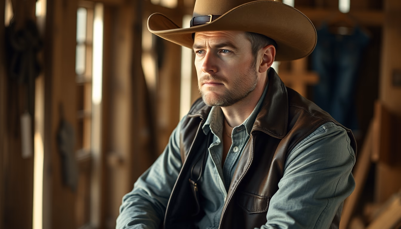 western saddle leather in editorial style