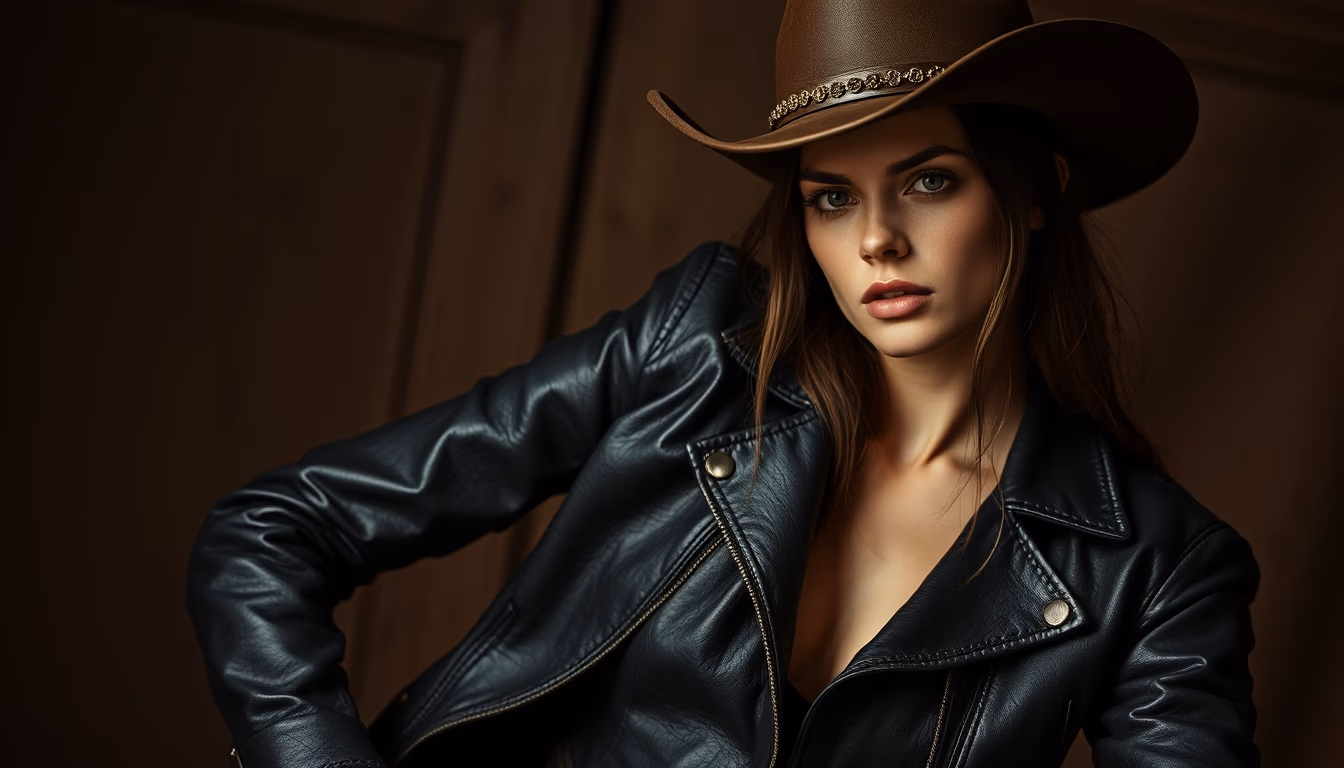 western saddle leather in editorial style