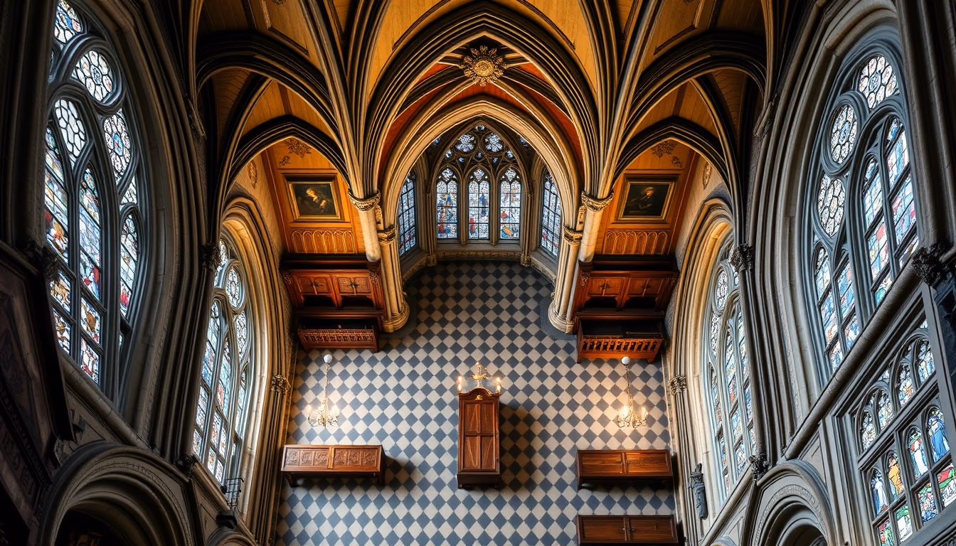 westminster abbey interior in editorial style