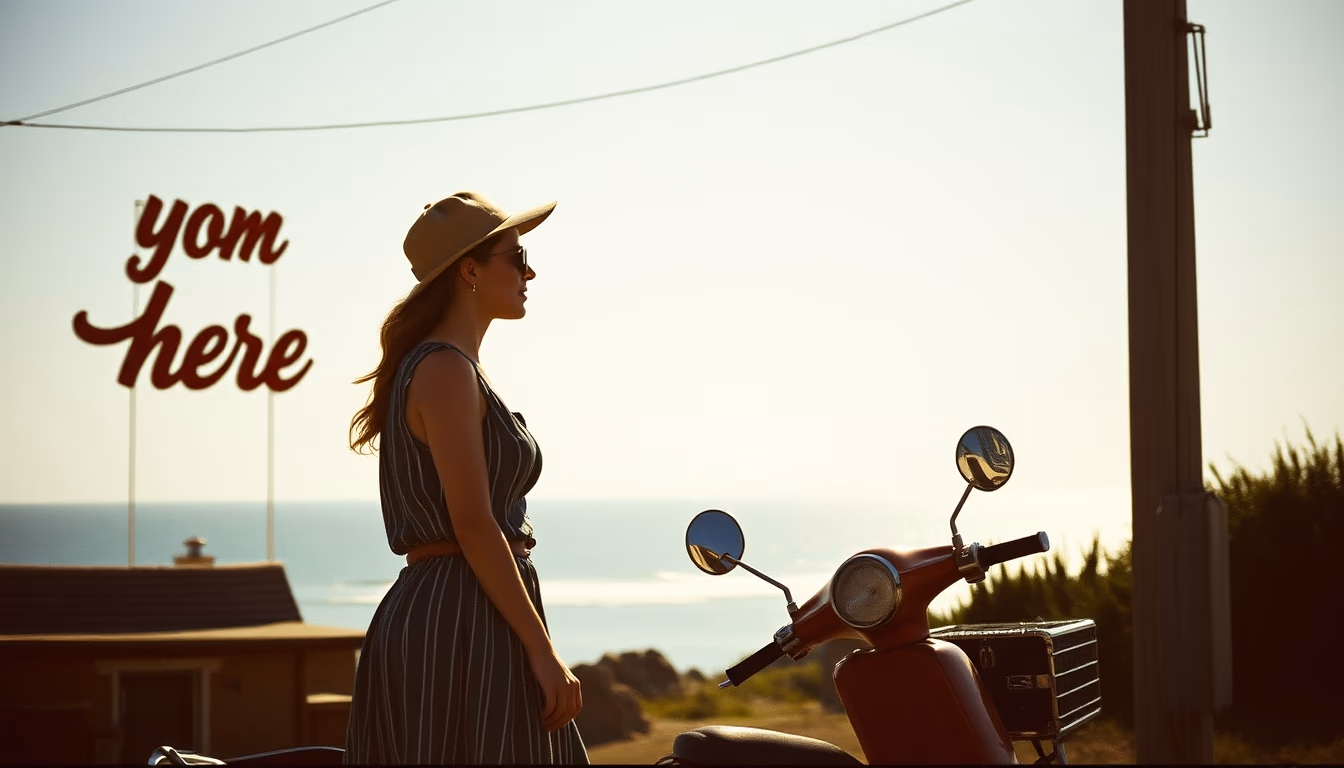 wish you were here vintage in editorial style