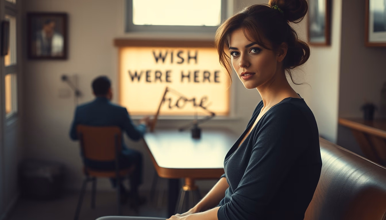 wish you were here vintage in editorial style