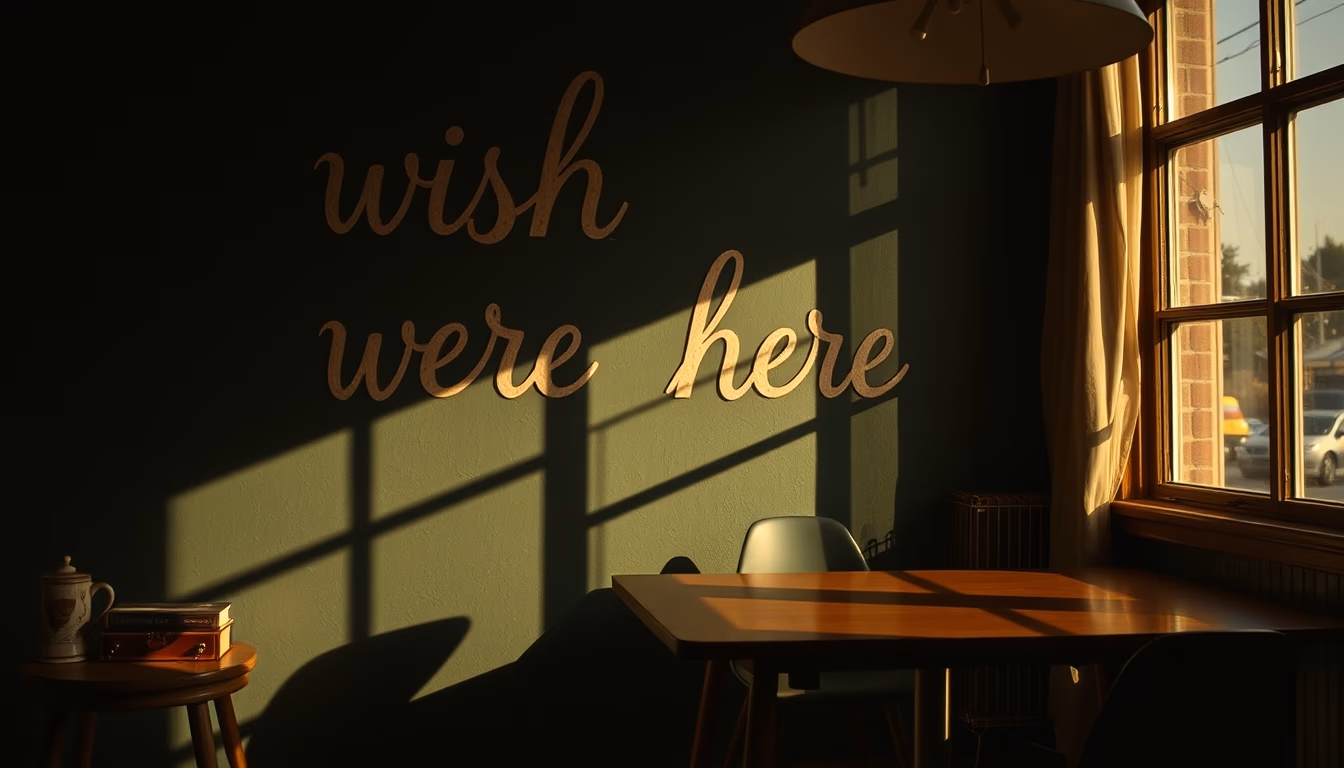 wish you were here vintage in editorial style