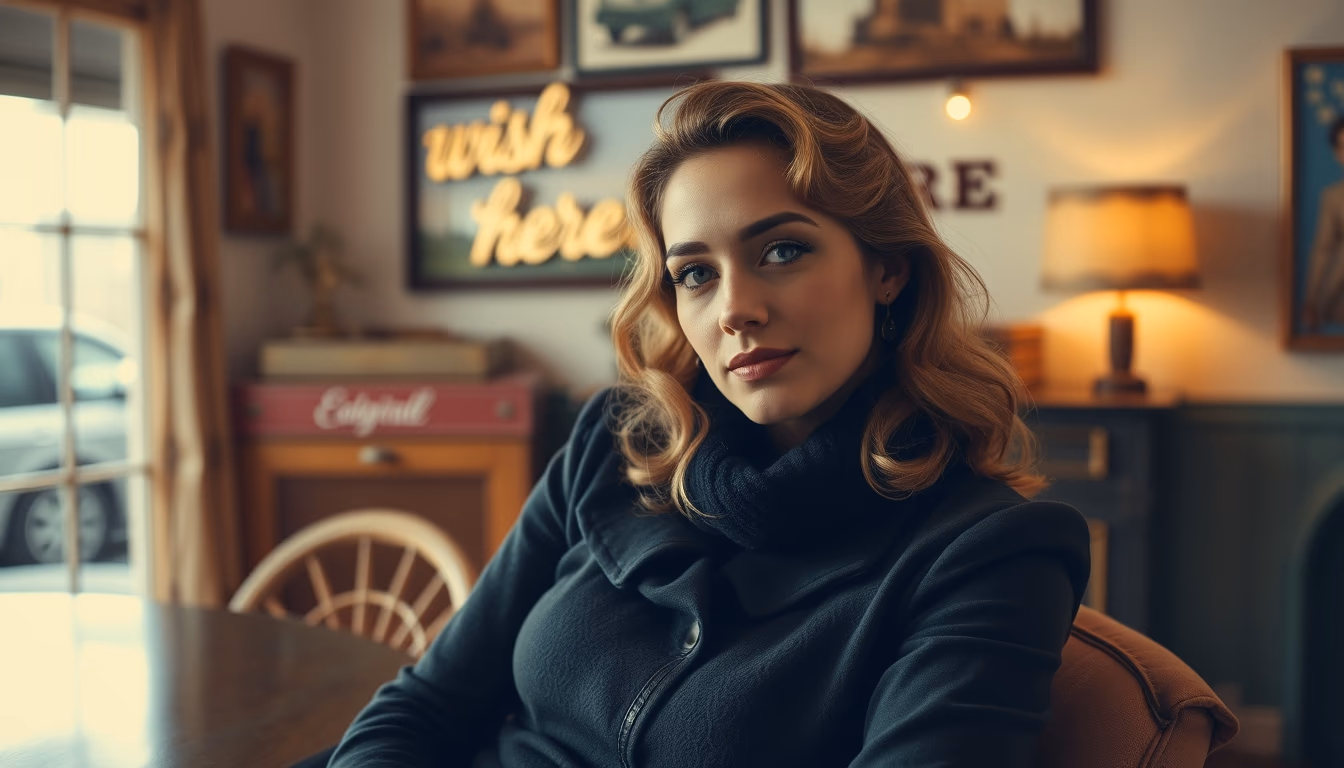 wish you were here vintage in editorial style