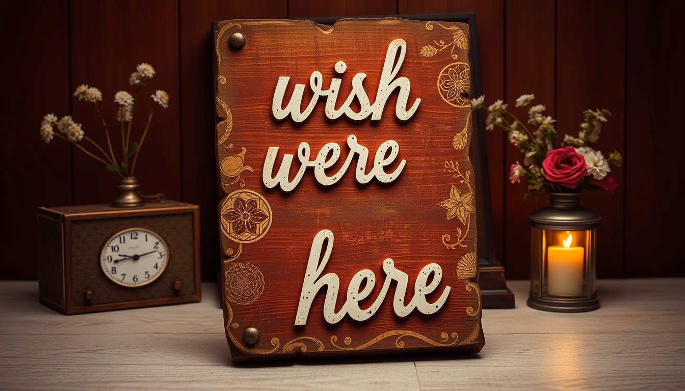 wish you were here vintage in editorial style