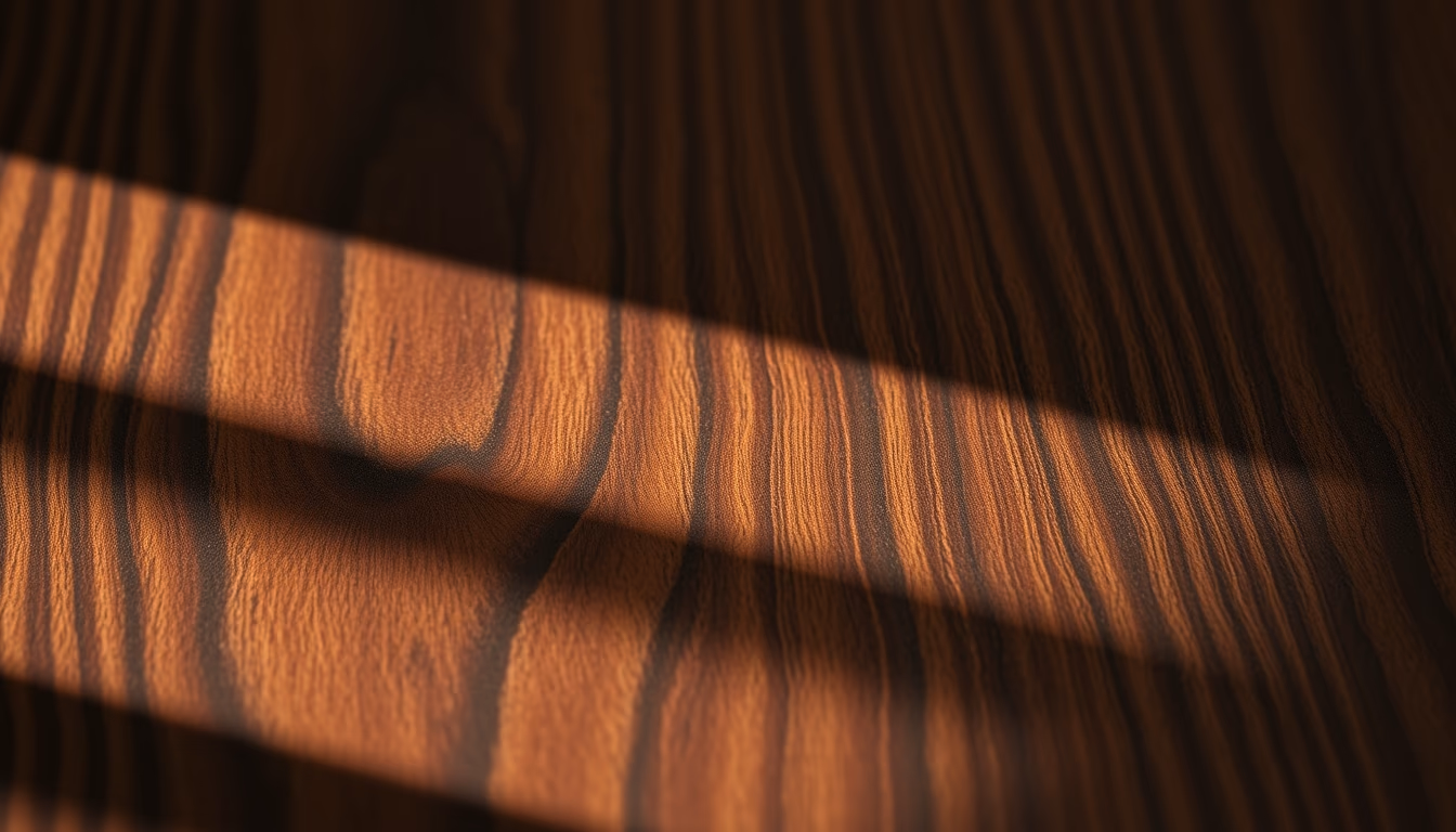 wood grain dark walnut in editorial style