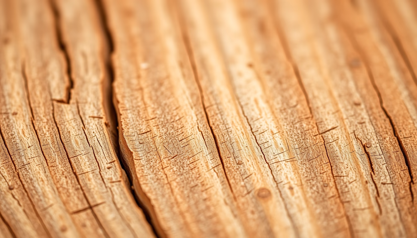 wood grain macro in editorial style