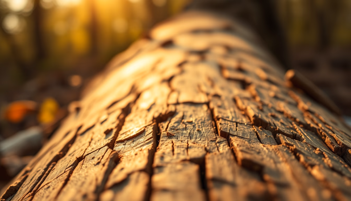 wood grain macro in editorial style