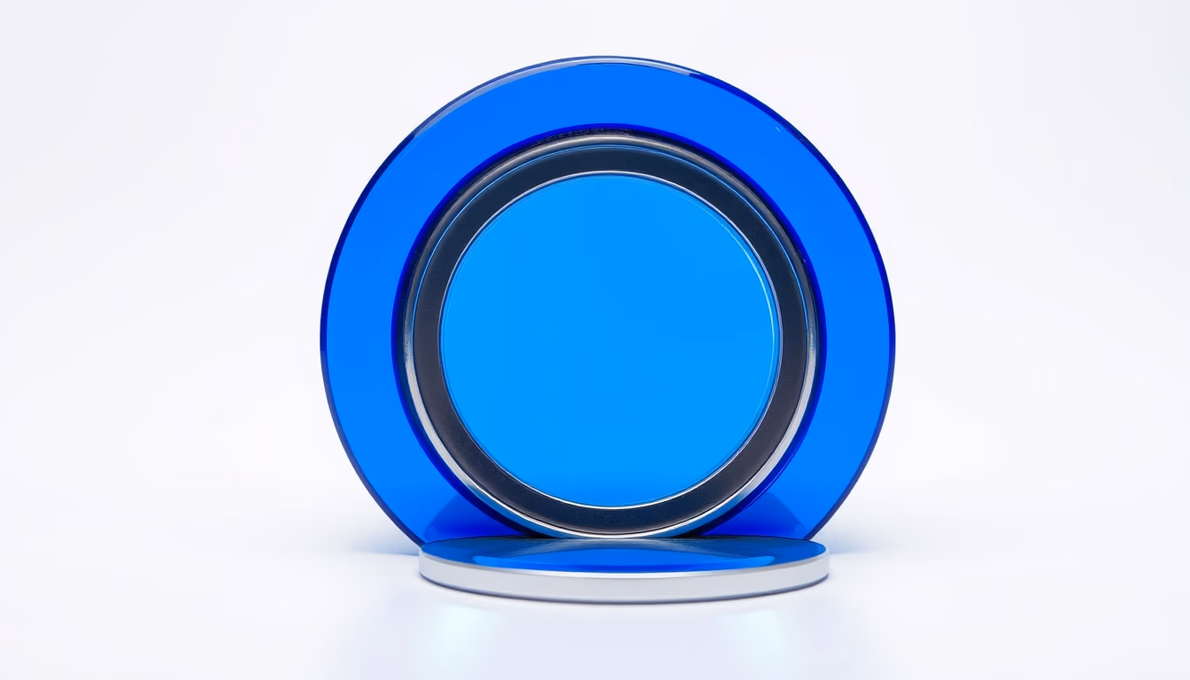 wormhole portal blue in editorial style